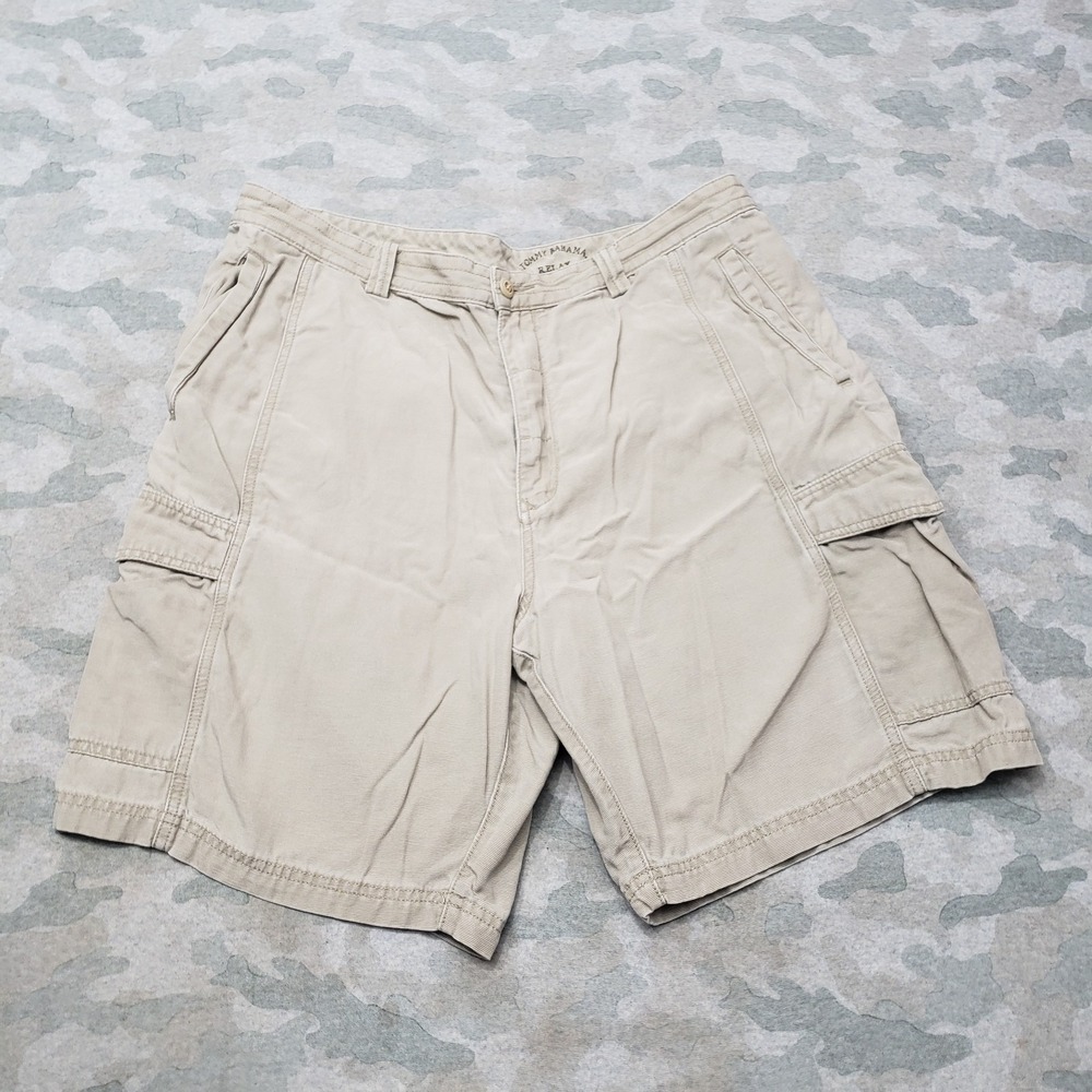 Tommy‎ Bahama Relax Shorts Mens 38 Tan Cargo Pockets Casual Golf Beach